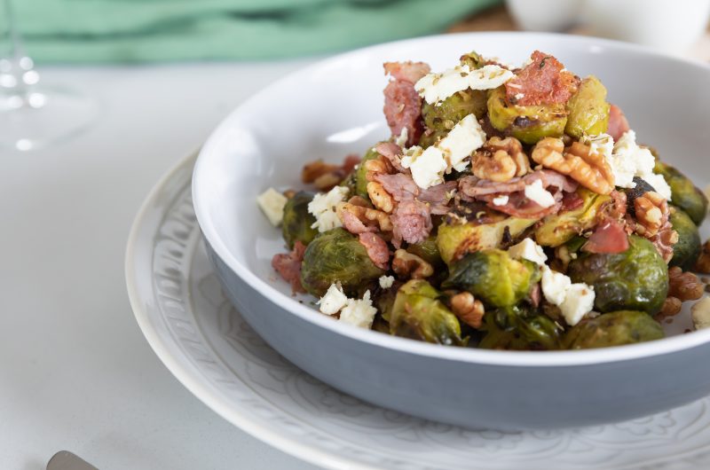 Brussel Sprout, Bacon & Walnut Salad