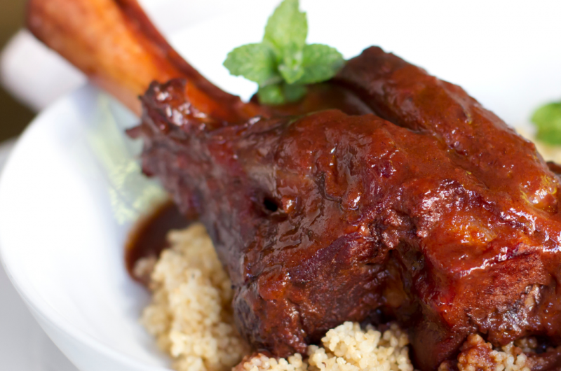 Slow Cooked Lamb Shanks